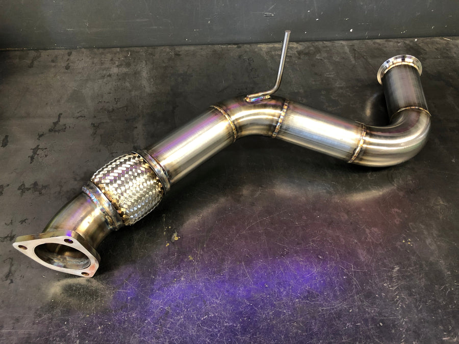 Darklight Fabrication Honda Civic Type R 3'' V-band Downpipe 2017+ FK8