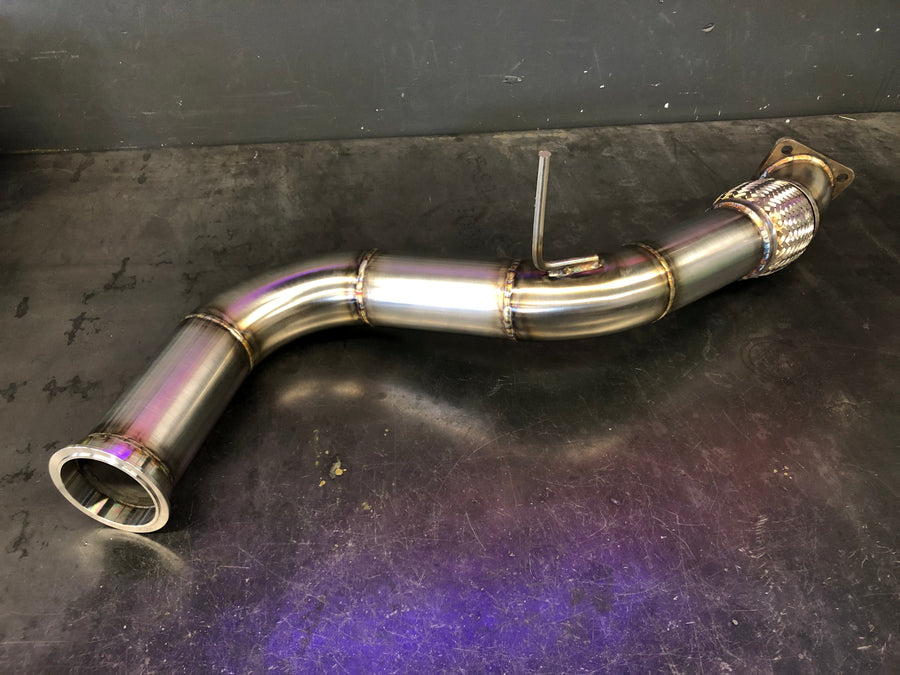 Darklight Fabrication Honda Civic Type R 3'' V-band Downpipe 2017+ FK8