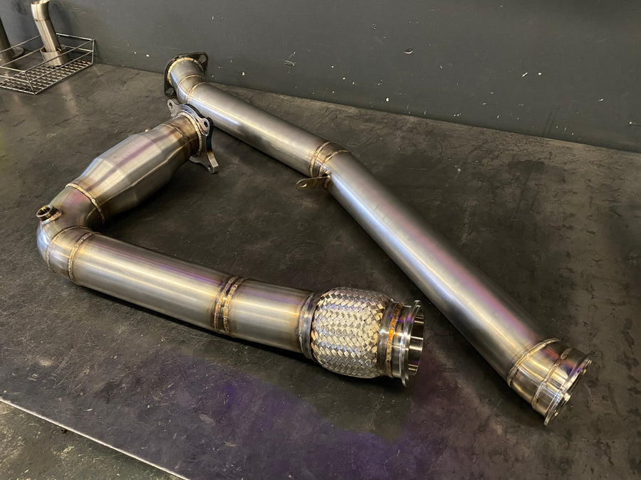 Darklight Fabrication 2015+ Subaru WRX Catted J-Pipe Downpipe