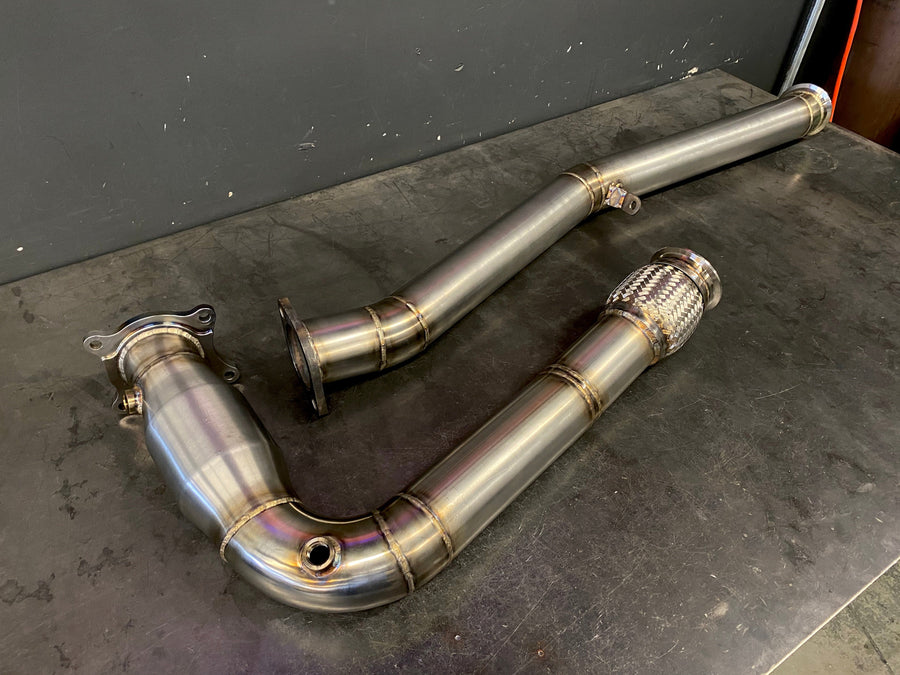 Darklight Fabrication 2015+ Subaru WRX Catted J-Pipe Downpipe