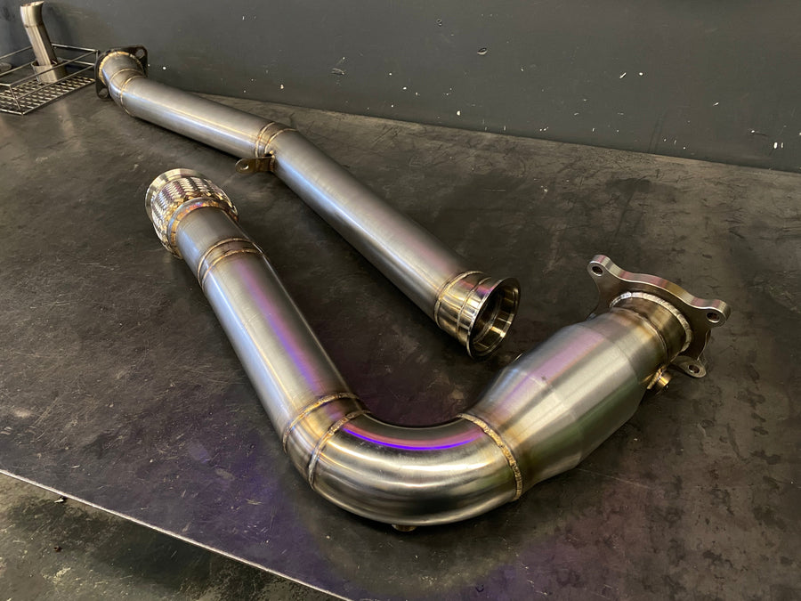 Darklight Fabrication 2015+ Subaru WRX Catted J-Pipe Downpipe