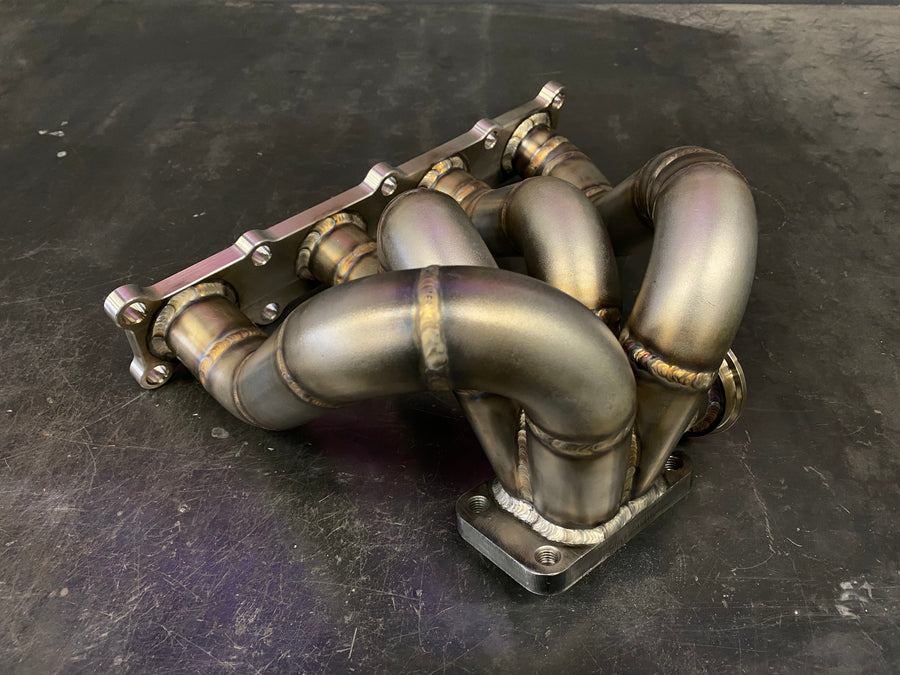 Darklight Fabrication 2008-2015 Mitsubishi Evo X Bottom Mount Turbo Exhaust Manifold