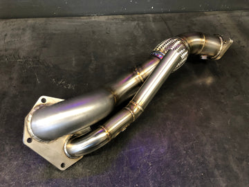 Darklight Fabrication O2 Eliminator Downpipe 2008-2015 Mitsubishi Evo X