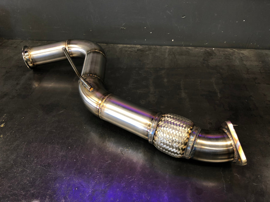 Darklight Fabrication Honda Civic Type R 3'' V-band Downpipe 2017+ FK8